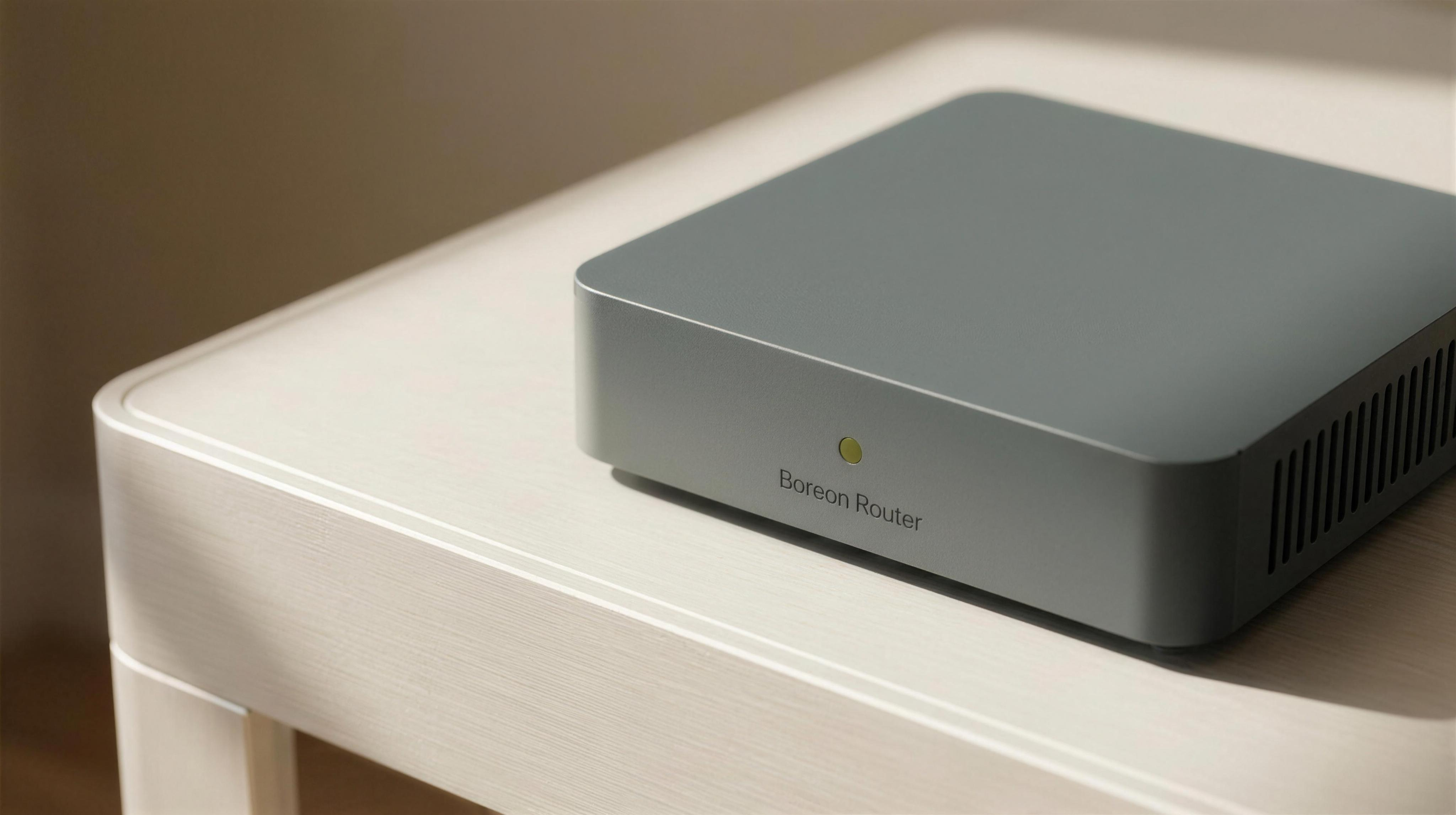 Boreon Router — compact Swiss-engineered AI routing appliance